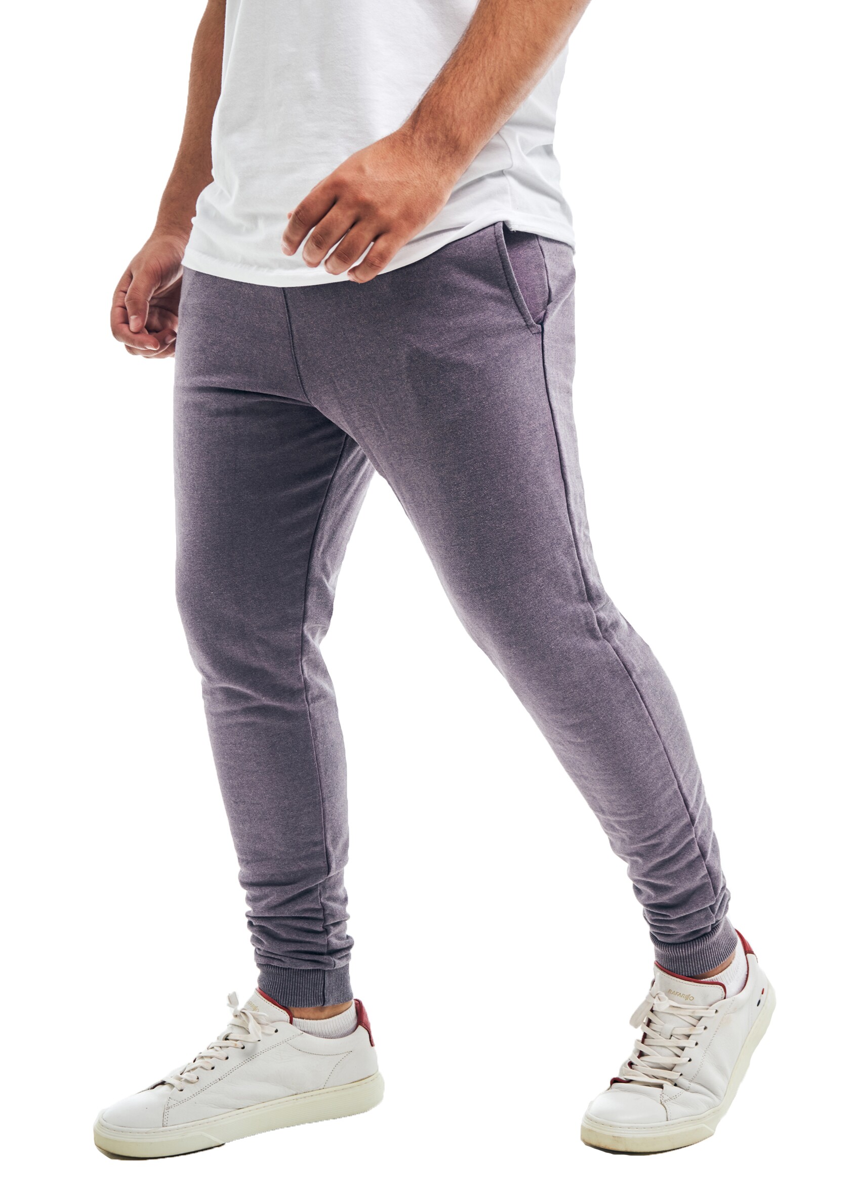 Calça de Moletom Jogger Slim Fit Básica Lisa Masculina - M9